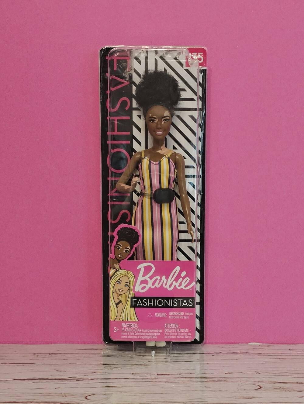 Barbie Fashionistas # 135 African American With Vitiligo, New In Box